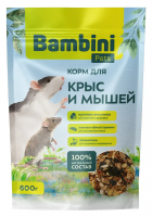 Корм Bambini Pets для крыс и мышей, 800 гр в зоомагазине Лепшы Сябар