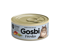 Gosbi Fresko Sterilized (говядина, курица, зелень), 70 г в зоомагазине Лепшы Сябар