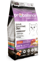Probalance Gourmet diet Adult Gourmet Diet Beef & Lamb (говядина, ягненок) в зоомагазине Лепшы Сябар