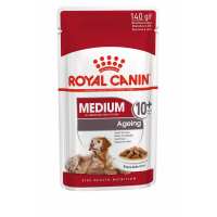 Royal Canin Medium Ageing 10+ (в соусе), 140 г х 10 шт в зоомагазине Лепшы Сябар