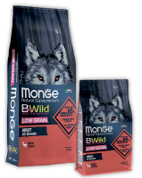 Monge Dog BWild Low Grain Adult All Breeds (оленина) в зоомагазине Лепшы Сябар