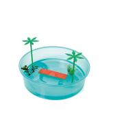 Террариум Georplast Round для черепах с декорациями, открытый, 26*7 см в зоомагазине Лепшы Сябар