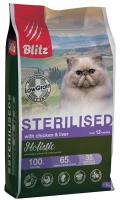  Blitz Holistic LG Adult Sterilised (курица, печень) в зоомагазине Лепшы Сябар