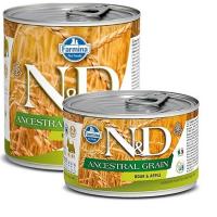 Farmina N&D Ancestral Grain Dog Adult Mini (кабан, яблоко) в зоомагазине Лепшы Сябар