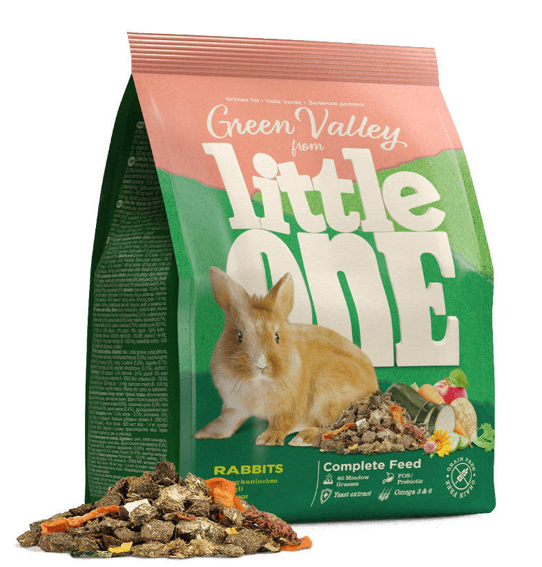 Little One Зеленая долина корм из разнотравья для кроликов, 750 г в зоомагазине Лепшы Сябар