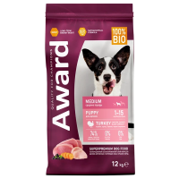 Award Puppy Medium (индейка, курица) в зоомагазине Лепшы Сябар