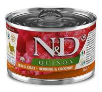 Farmina N&D Quinoa Dog Adult Mini (сельдь, кокос), 140 г в зоомагазине Лепшы Сябар