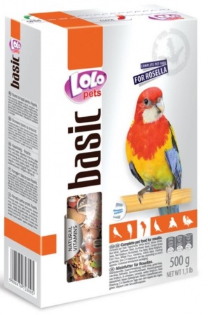 Lolo Pets Полнорационный корм для розелл, 500 г в зоомагазине Лепшы Сябар