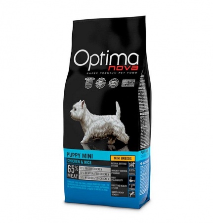 OPTIMA NOVA PUPPY MINI CHIKEN & RICE (курица, рис) в зоомагазине Лепшы Сябар