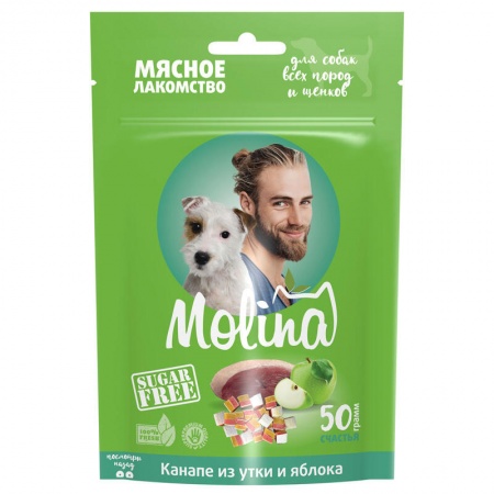 Molina (канапе из утки и яблока), 50 г в зоомагазине Лепшы Сябар