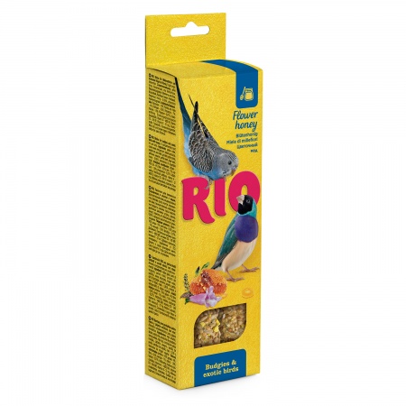 Палочки RIO для волнистых попугаев с медом (2 шт.х40 г) в зоомагазине Лепшы Сябар