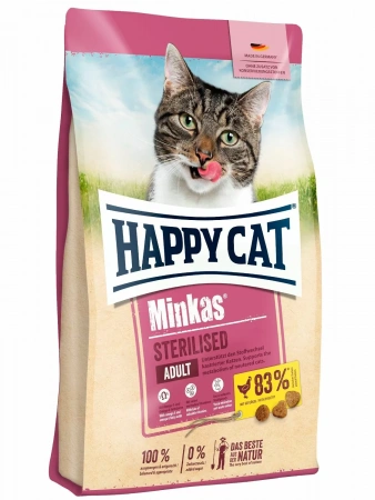 Happy Cat Minkas Sterilised (птица) в зоомагазине Лепшы Сябар