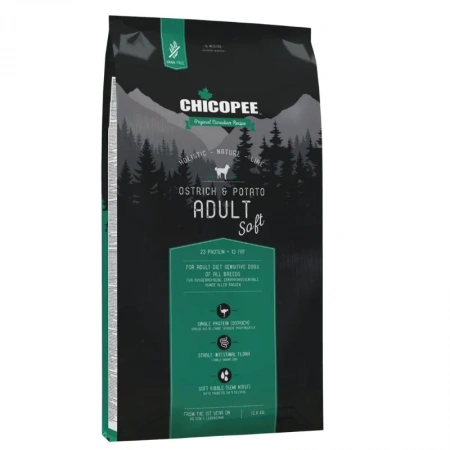  Chicopee Dog HNL Soft Adult (страус, картофель) в зоомагазине Лепшы Сябар