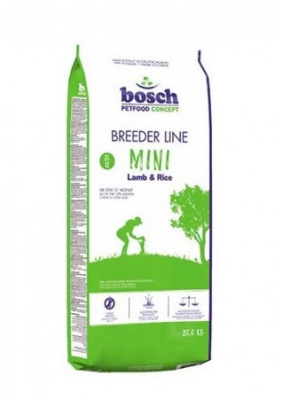 Bosch Breeder Mini (ягненок, рис) в зоомагазине Лепшы Сябар