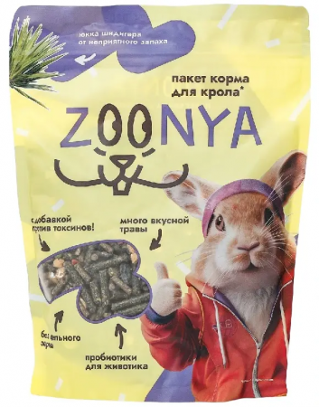 Zoonya Корм для кроликов, 500 г в зоомагазине Лепшы Сябар