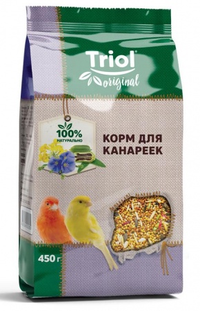 Корм Triol Original для канареек, 450г в зоомагазине Лепшы Сябар