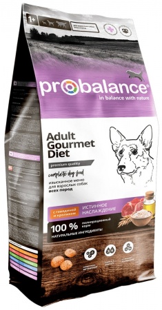 ProBalance Gourmet Diet Beef & Rabbit (говядина, кролик) в зоомагазине Лепшы Сябар
