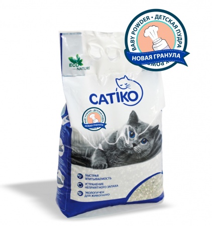 CATIKO аромат детской пудры (комкующийся) в зоомагазине Лепшы Сябар