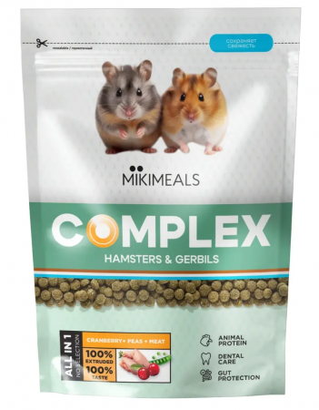 MIKIMEALS Complex Корм для хомяков, 500 г в зоомагазине Лепшы Сябар